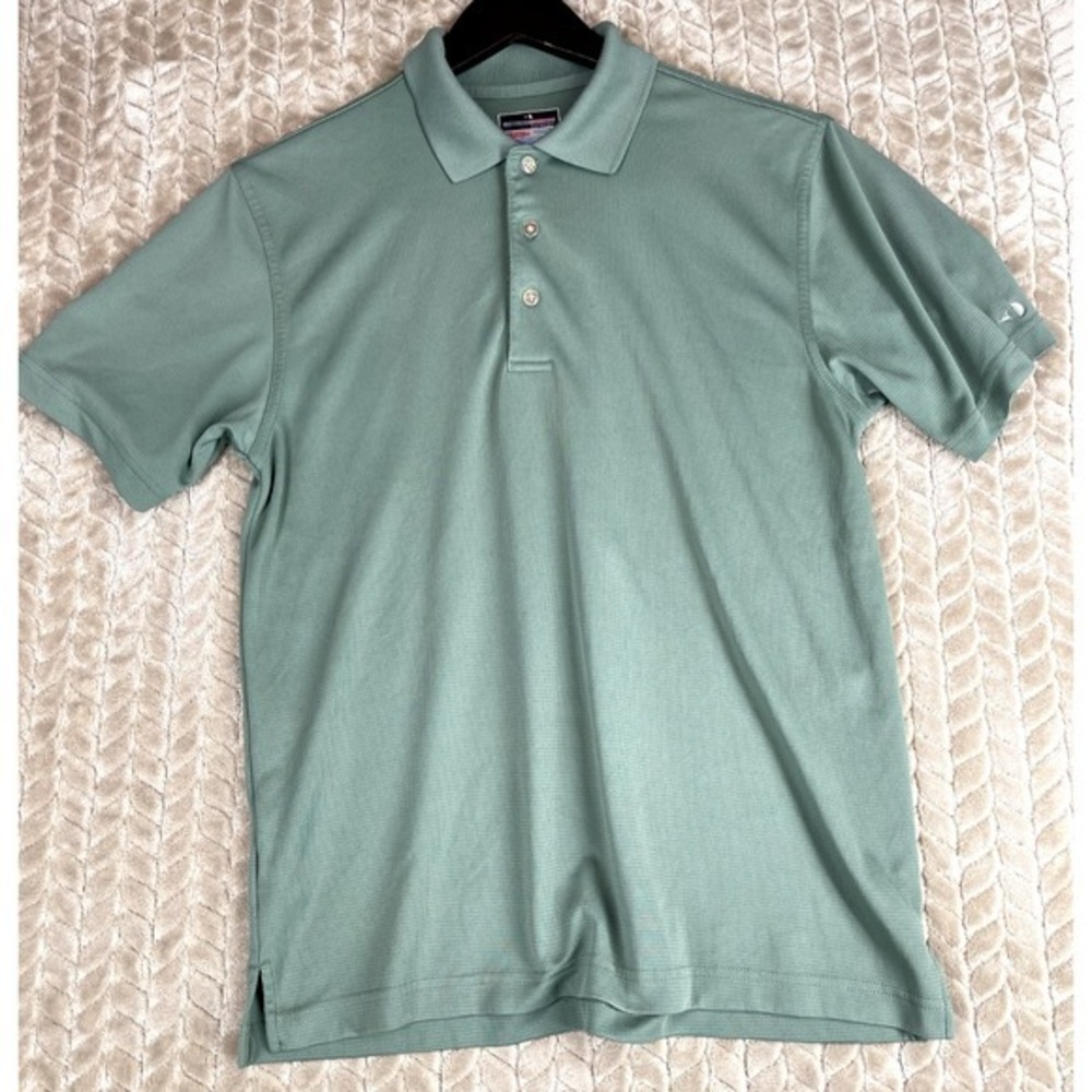 Grand Slam AirFlow Golf Shirt Men Size M Green Short Sleeve Polo 112-2